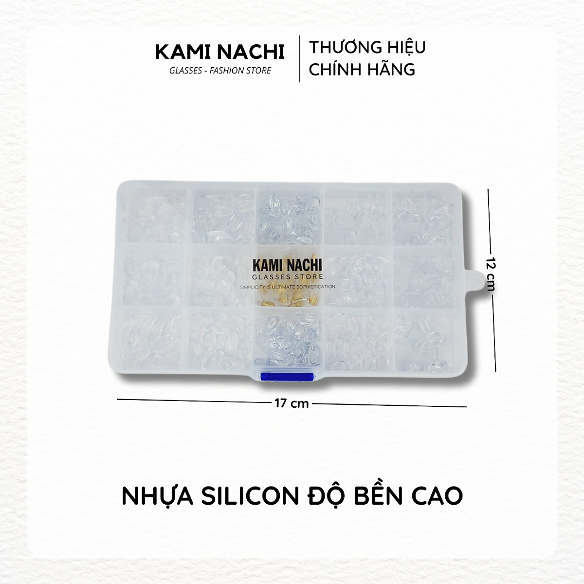 Hộp đệm ve mũi chống trượt chuyên dụng nhiều kích cỡ cho mắt kính KAMI NACHI