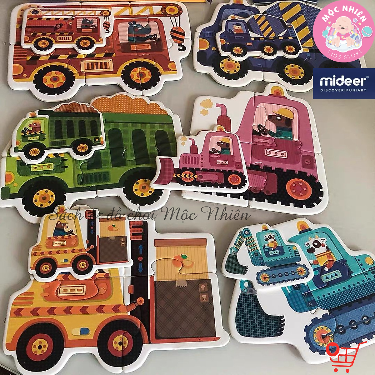 Đồ Chơi Xếp Hình Ghép Cặp Đầu Tiên Nhiều Chủ Đề - My First Puzzle Mideer Dành Cho Các Bé Trên 2 Tuổi