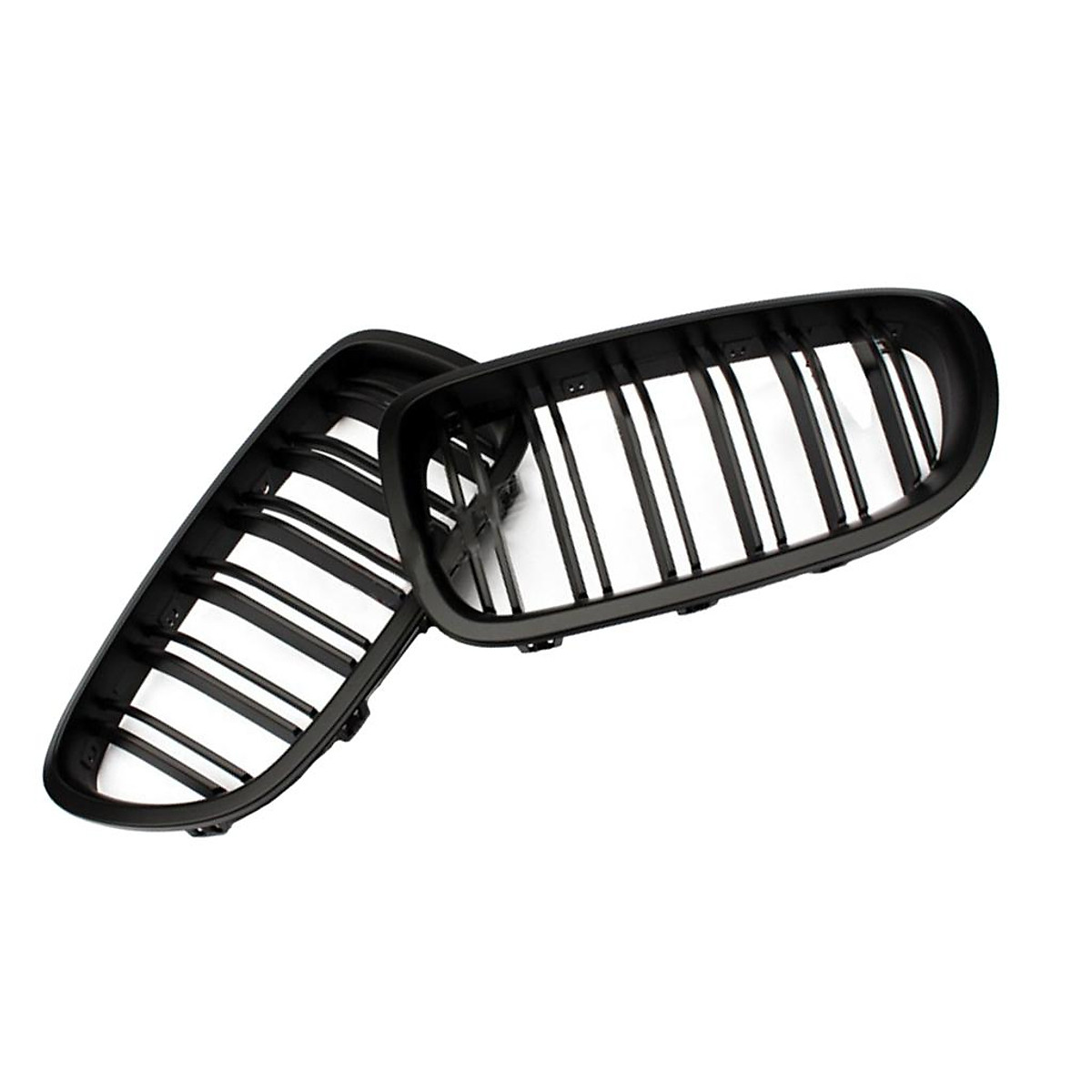 Dual Front Grille Cover Insert Grill Trim for F10 Matte Black Phụ