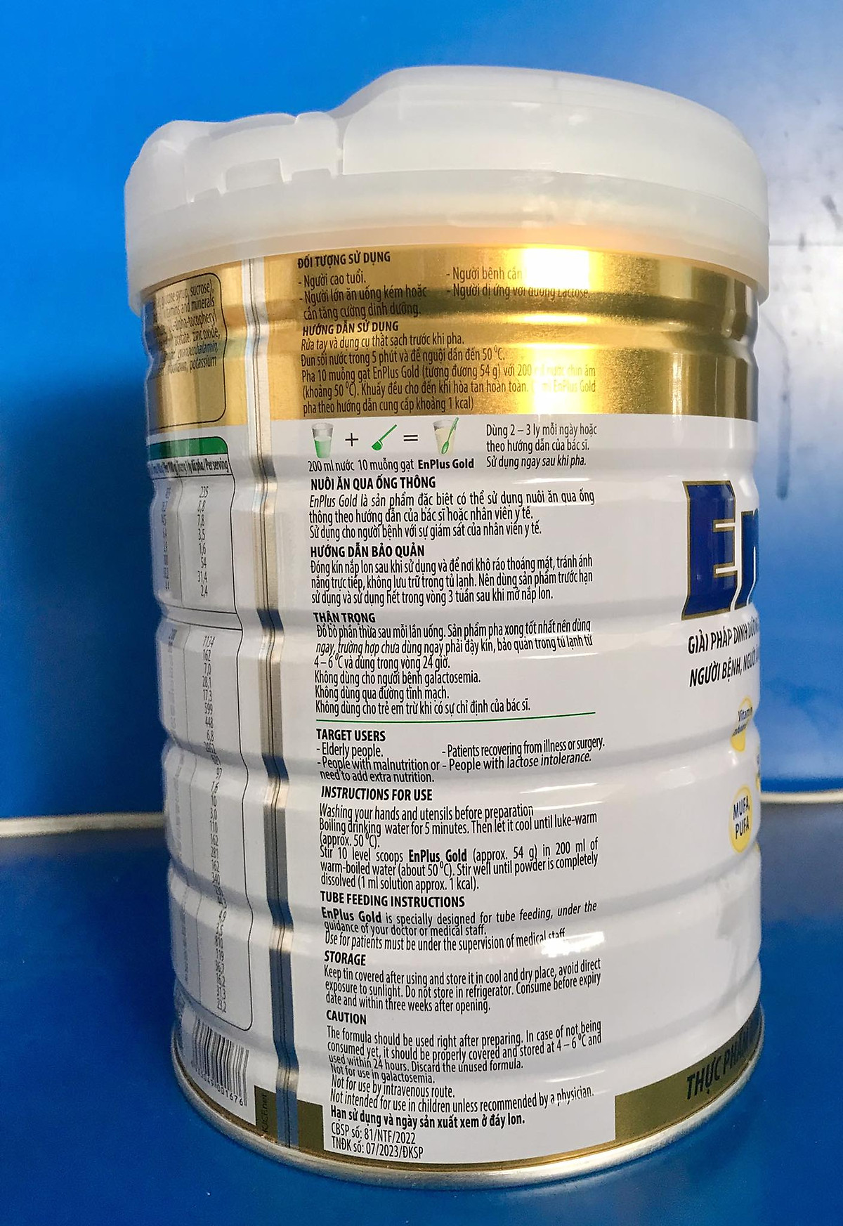 Combo 2 hộp Sữa Bột Nutifood Enplus Gold (900g) – DD hàng ngày cho người trưởng thành