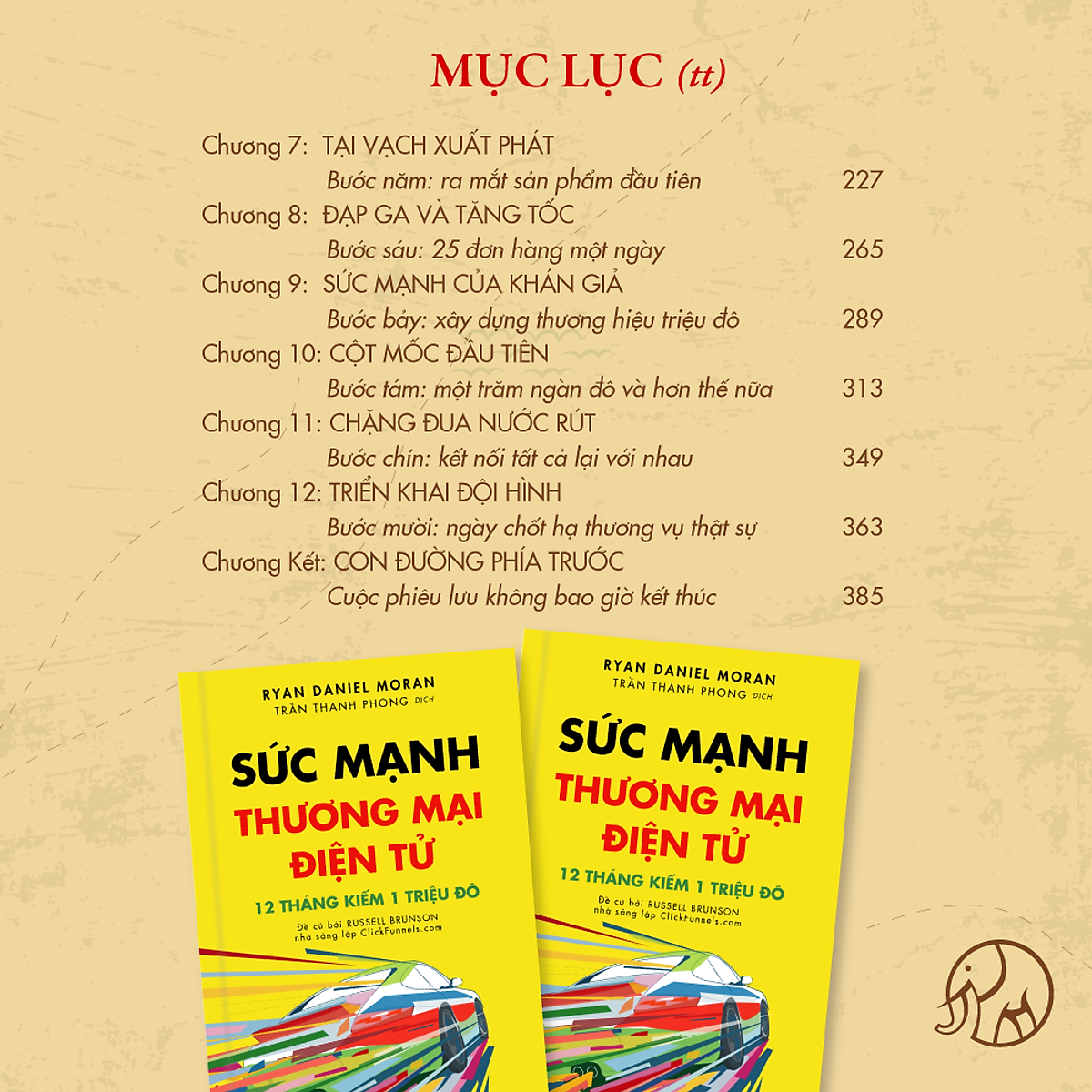 Sức Mạnh Thương Mại Điện Tử - 12 Tháng Kiếm 1 Triệu Đô Bằng Kinh Doanh Online - Bộ Sách Trên Lưng Khổng Tượng