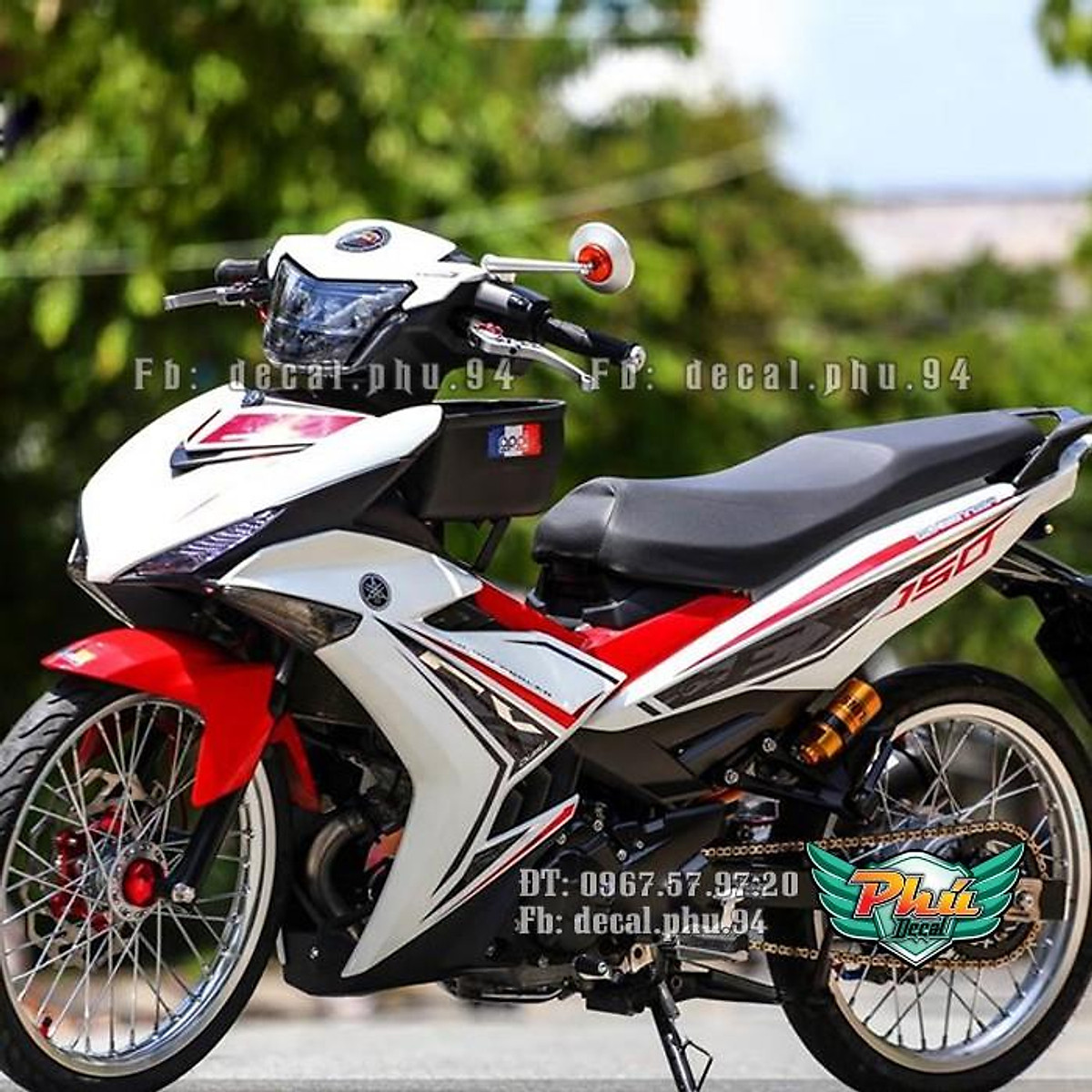 Tem RỜI EXCITER 150 RC TRẮNG ĐỎ  Lazadavn