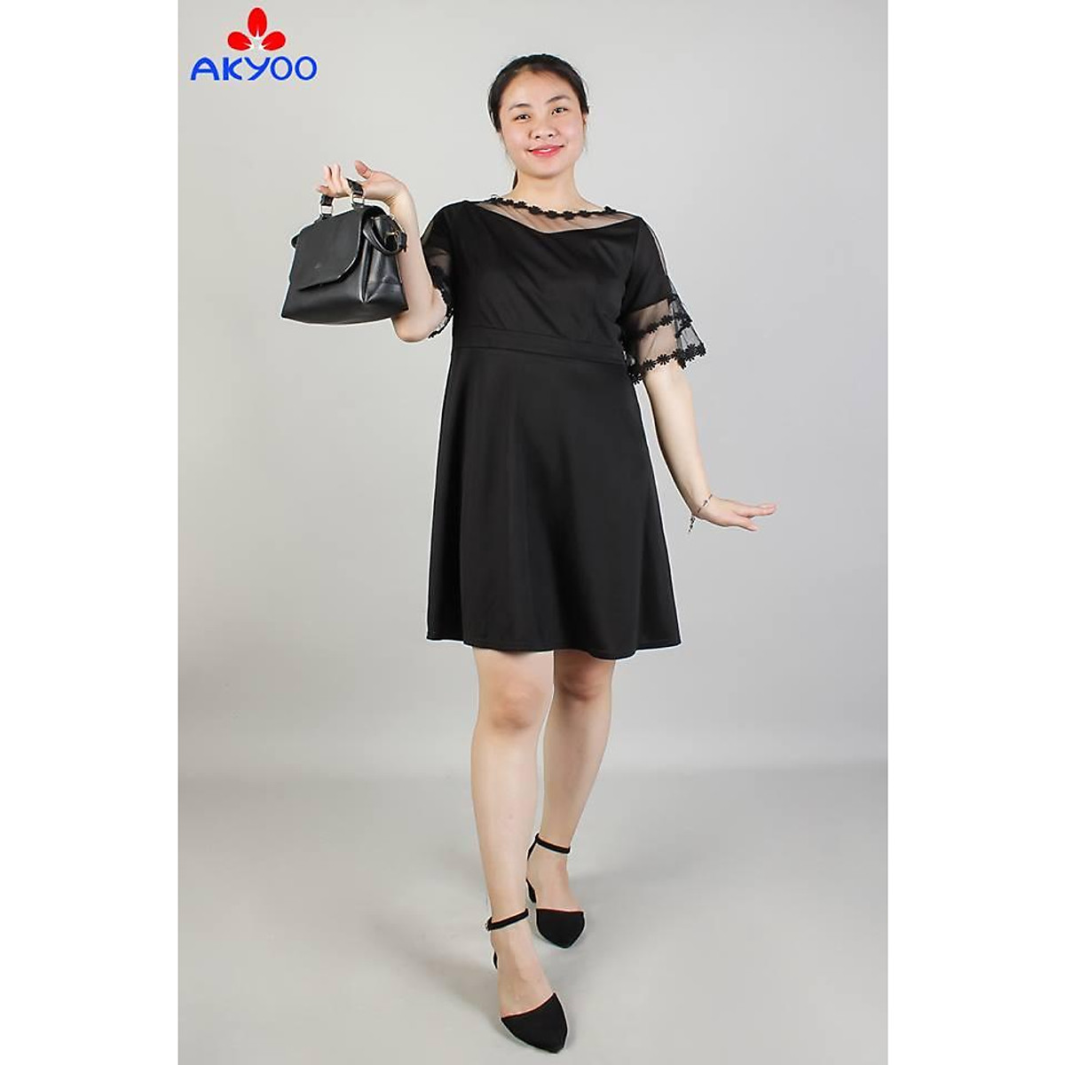 Mua VÁY PHỐI REN BIG SIZE - 4XL (80-90) tại Shop akyo big size nữ giới Mua VÁY PHỐI REN BIG SIZE - 4XL (80-90) tại Shop akyo big size nữ giới