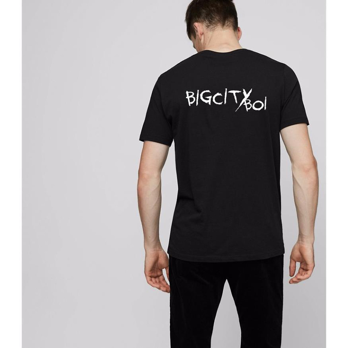 Mua Áo Thun Bigcityboi - Bigcityboi In Sau Lưng, Trước Sau - Áo Unisex Đen,  Có Tay Lỡ - Bigcityboy