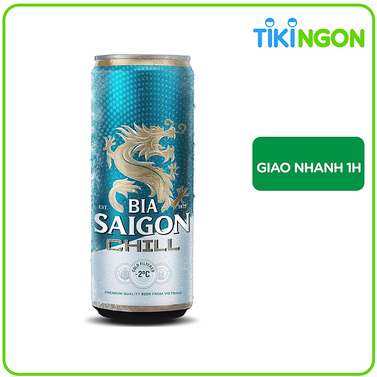 Lon bia Saigon Chill 330ml - Bia, cider