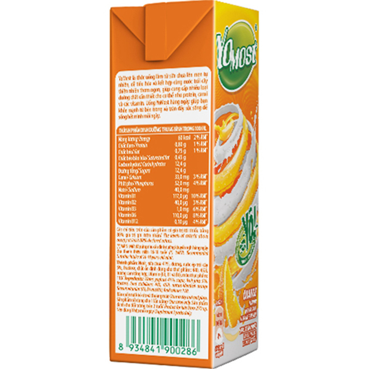 Thùng 48 Hộp Sữa Chua Lên Men Tự Nhiên Yomost Vị Cam (170ml/Hộp)