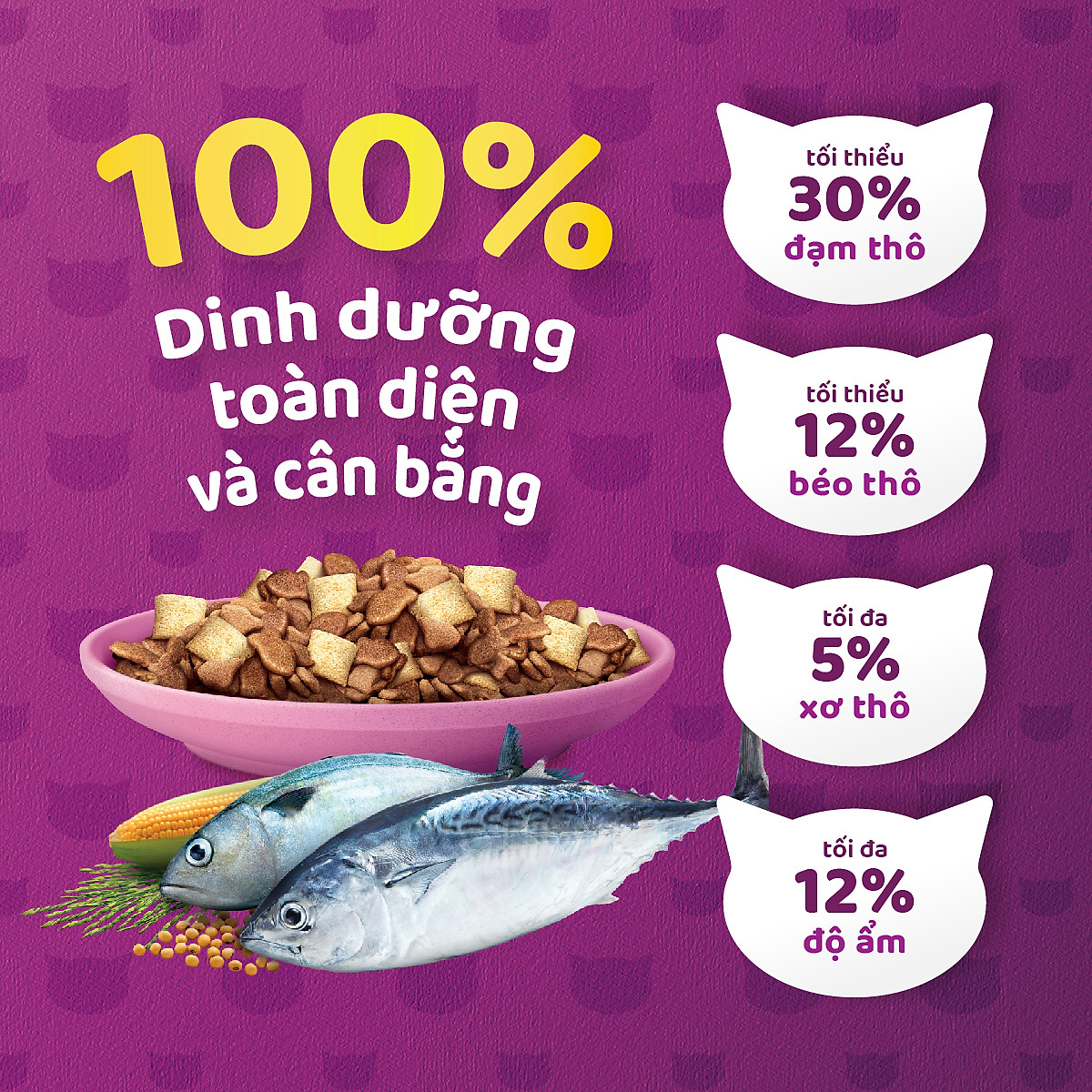 Thức Ăn Cho Mèo Con Whiskas Junior 2-12 MonthsVị Cá Biển 450g/Túi