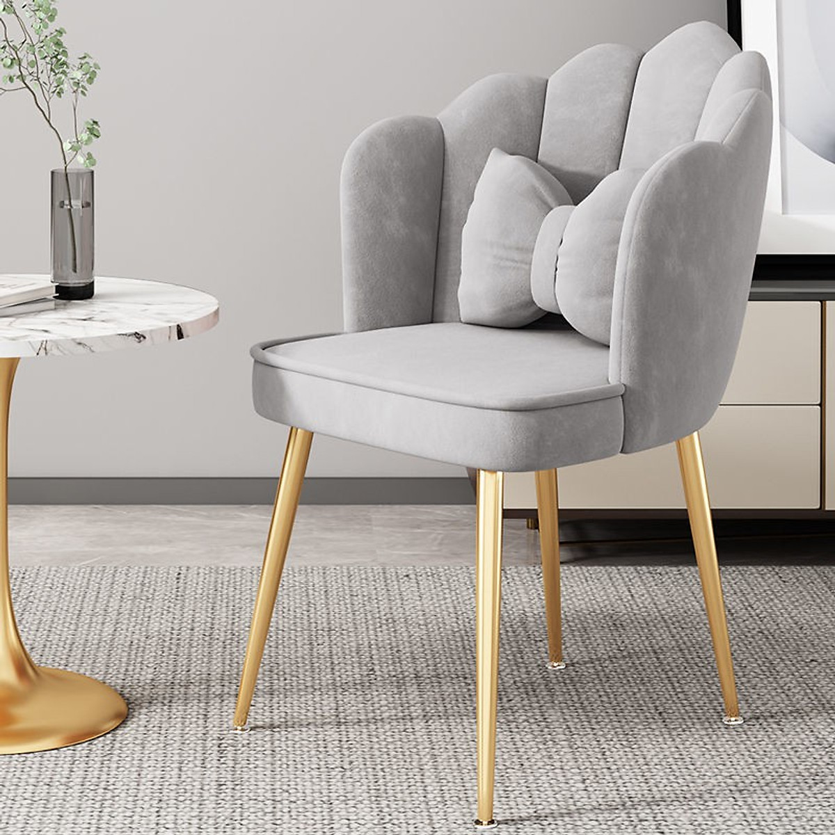 Ghế Bàn Trang Điểm Kèm Gối Ôm Vương Miện Decor Phòng Ngủ Đẹp - Ghế Bàn Làm Ghế Bàn Trang Điểm Kèm Gối Ôm Vương Miện Decor Phòng Ngủ Đẹp - Ghế Bàn Làm
