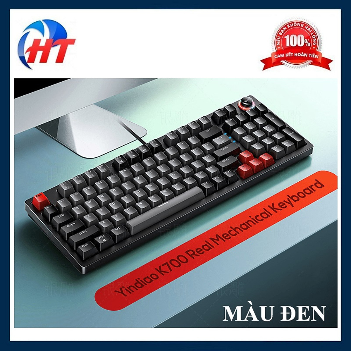 Bàn phím cơ blue switch YINDIAO K700 thiết kế mini 96 phím với nút ...