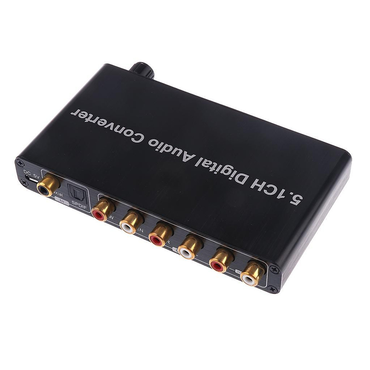 Digital To Analog 5.1 Channel Audio Decoder - Converts Optical/Coaxial/3.5mm To 6 RCA For Home Theater & Amplifiers