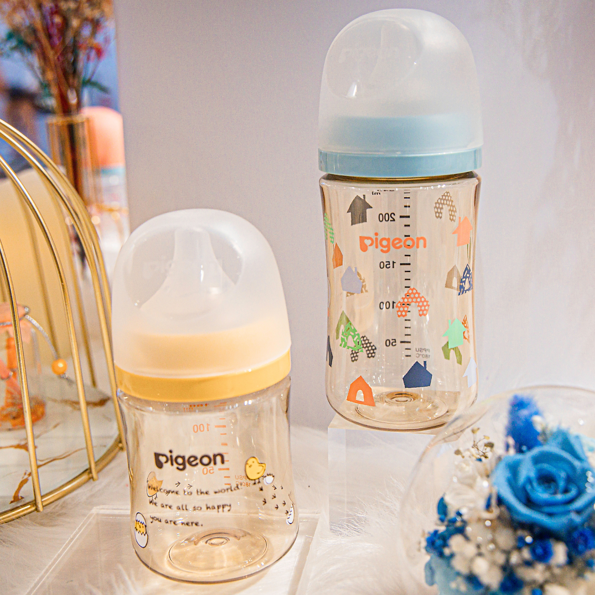 Bình sữa Pigeon PPSU Plus thế hệ III phiên bản Nhật Ngôi nhà 160ml/240ml