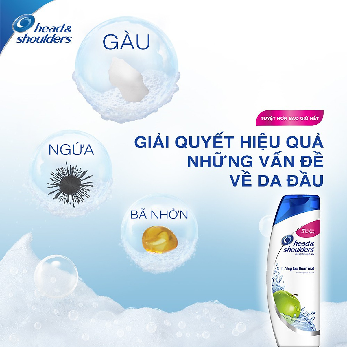 Dầu Gội HEAD & SHOULDERS Chai 625ml