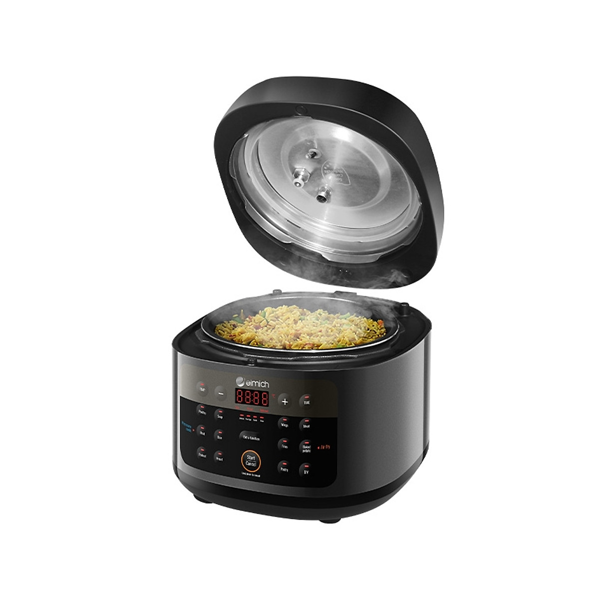 Nồi chiên không dầu kết hợp áp suất đa năng Elmich AFE-1808 - Hàng chính hãng