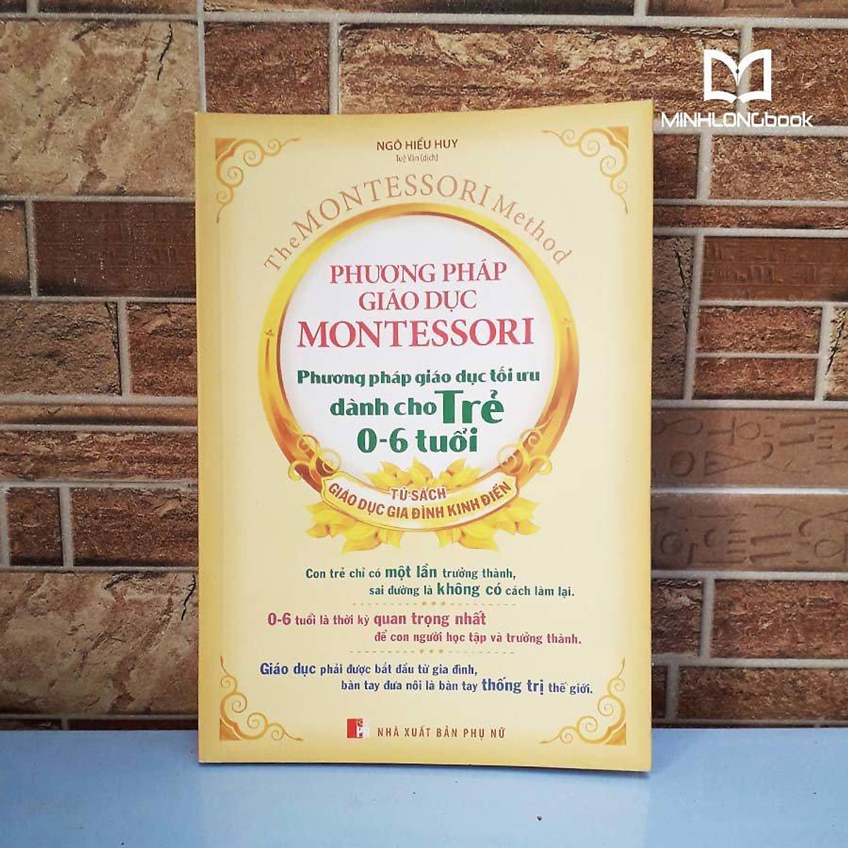 Sách: Phương pháp giáo dục Montessori - Phương pháp giáo dục tối ưu dành cho trẻ 0-6 tuổi - TSTN