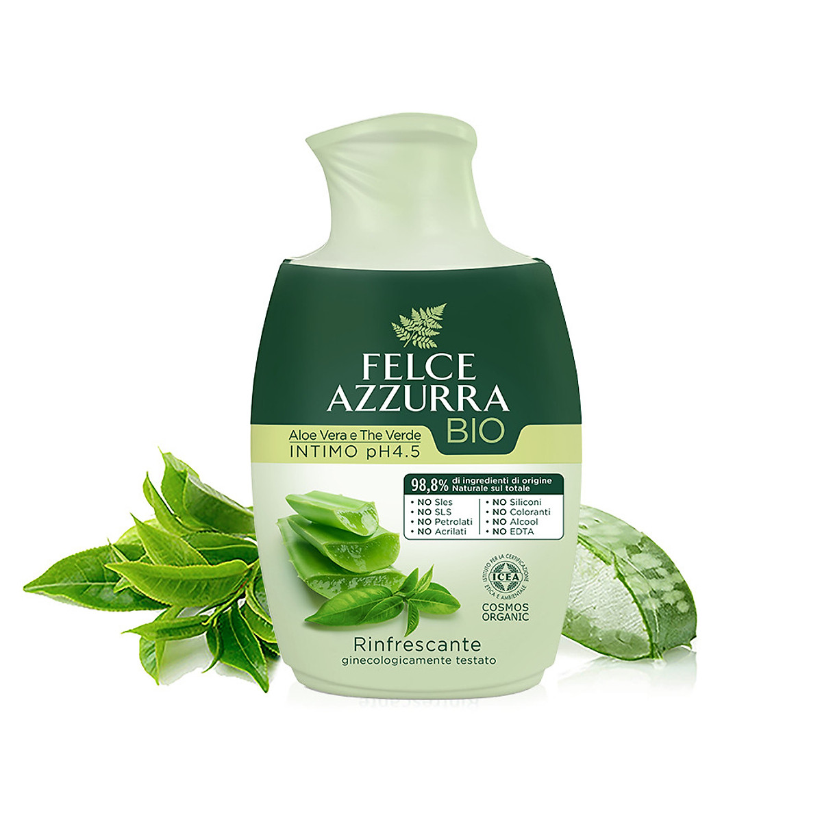 Cùng tận hưởng cảm giác sạch sẽ tự nhiên với dung dịch vệ sinh phụ nữ hữu cơ Felce Azzurra Ý. Với sự kết hợp hoàn hảo từ thành phần hữu cơ và chiết xuất từ thiên nhiên, Felce Azzurra đã tạo nên một sản phẩm vệ sinh tuyệt vời.