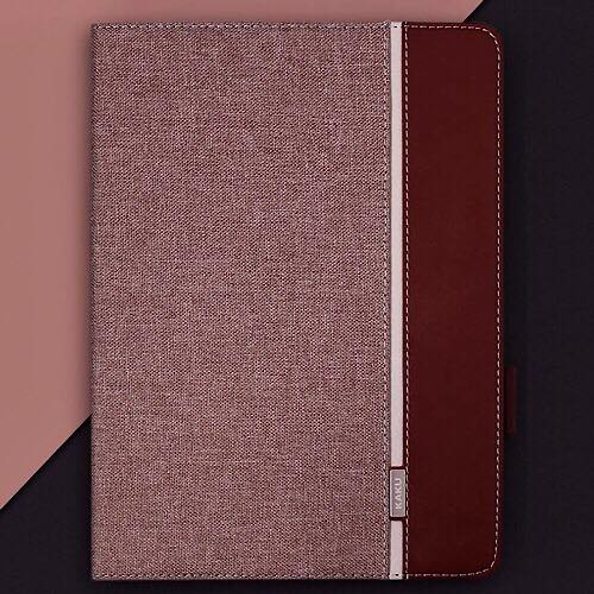Bao da cho iPad 10.2 inch hiệu Kaku Leather Canvas Silicone chống sốc (3 trong 1) - Hàng nhập khẩu
