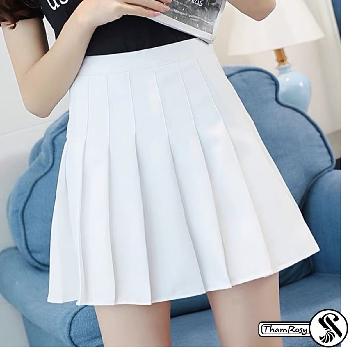 Chân Váy Xếp Ly To Dáng Dài Cạp Cao  Airis Fashion