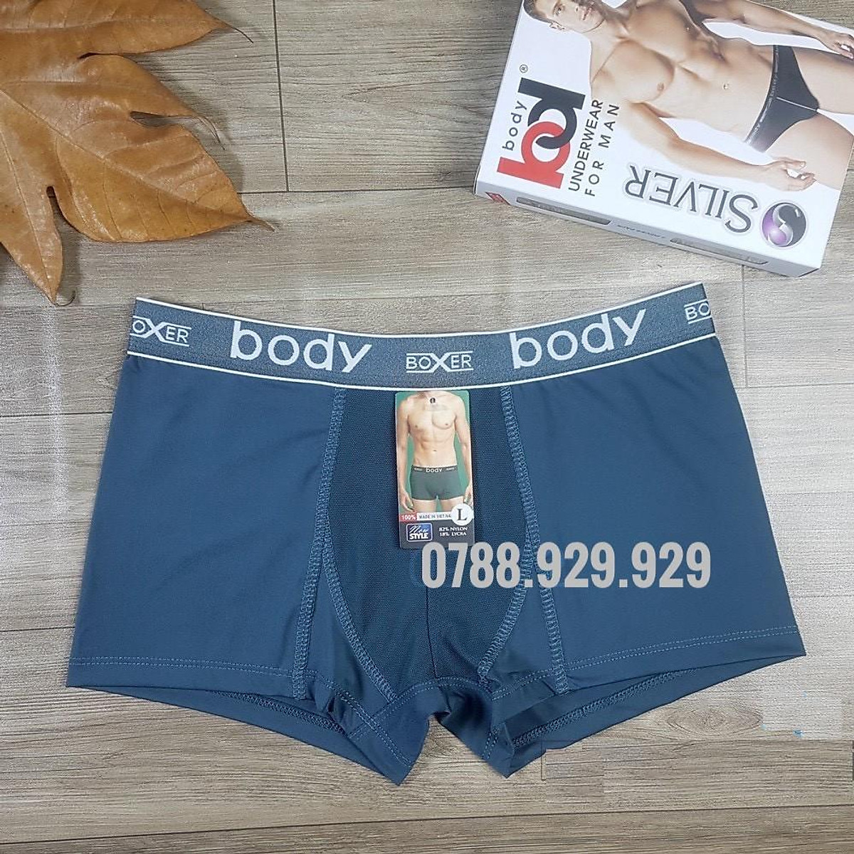 Mua Quần đùi nam BODY boxer vải thun lạnh pha lụa siêu mát công ty việt nam - Xanh đen,2XL tại Kho nội y nam nữ Mua Quần đùi nam BODY boxer vải thun lạnh pha lụa siêu mát công ty việt nam - Xanh đen,2XL tại Kho nội y nam nữ
