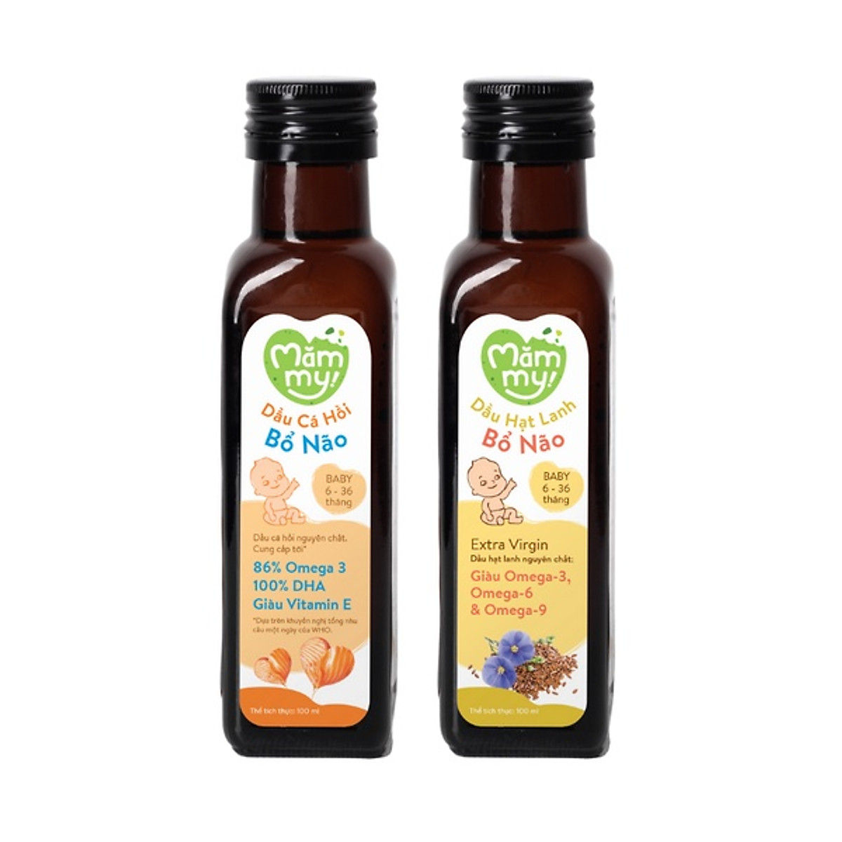 Combo 2 Chai Dầu Ăn Dặm Tốt Cho Não Bộ Của Bé - Giàu Omega 3