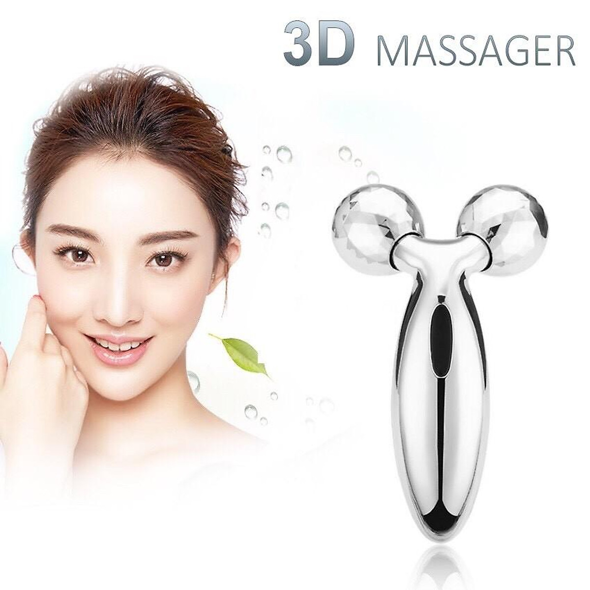 Con lăn massage mặt 3D tạo cằm vline - Massage mặt
