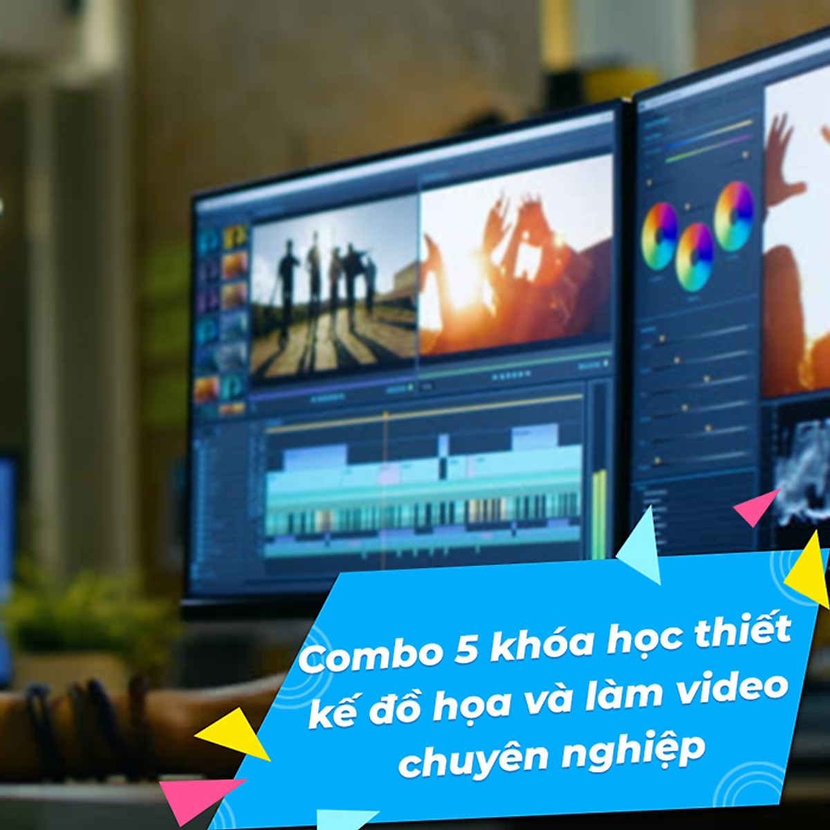 Combo 5 Khoa Học Thiết Kế đồ Họa Va Lam Video Chuyen Nghiệp Kyna Tiki Vn