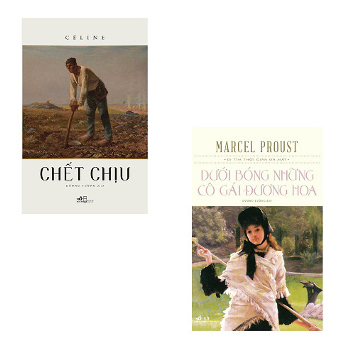 Bộ 2 cuốn văn học Pháp kinh điển: Chết Chịu - Dưới Bóng Những Cô Gái Đương Hoa 