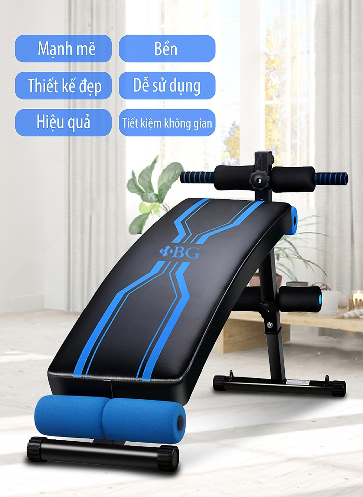 BG Ghế tập bụng ALL MODEL - Máy tập thể dục, thể hình, tập gym đa năng phù hợp cho cả nam và nữ