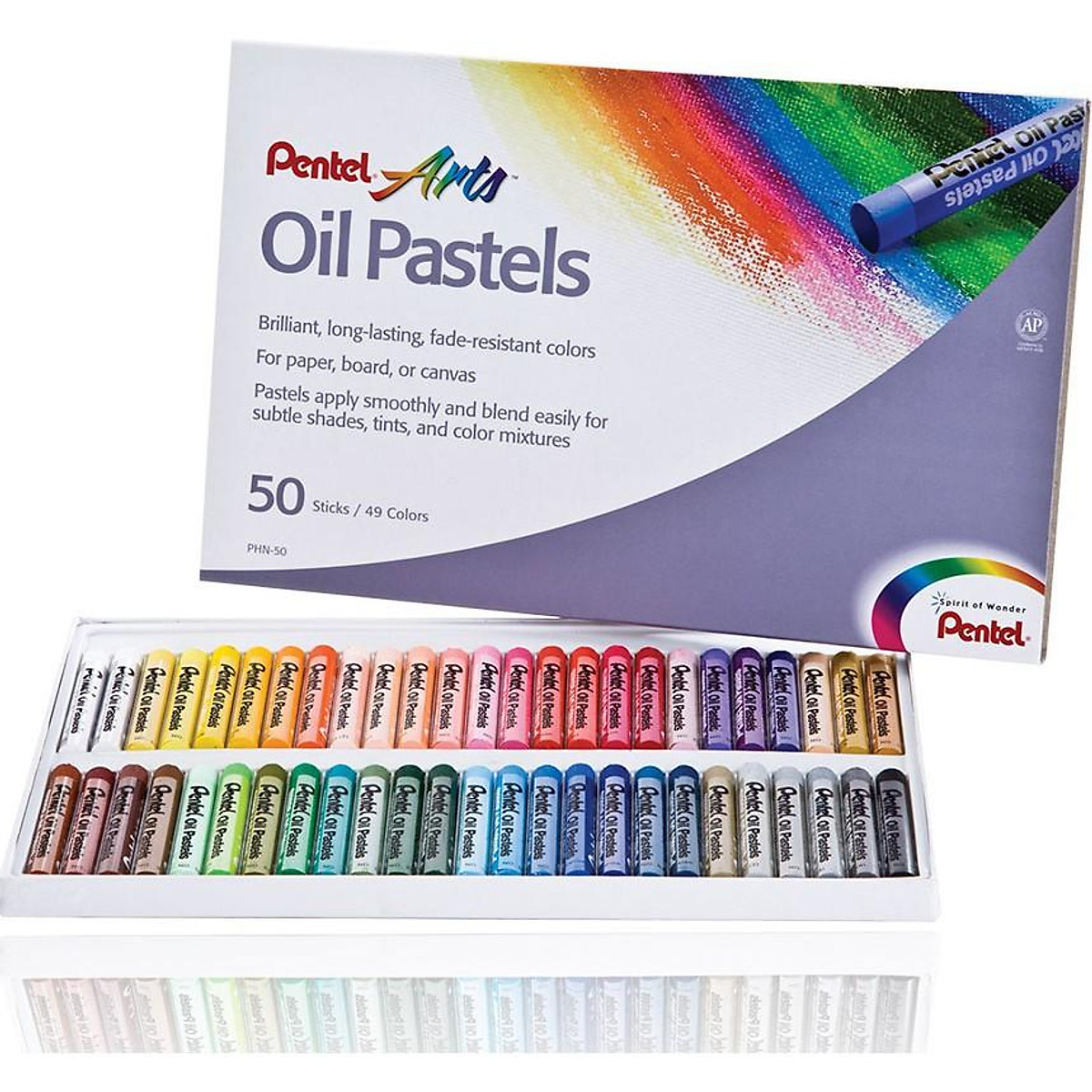 Mua Sáp dầu Pentel 50 màu, Oil Pastels, Sáp màu tại TÍN NGHĨA