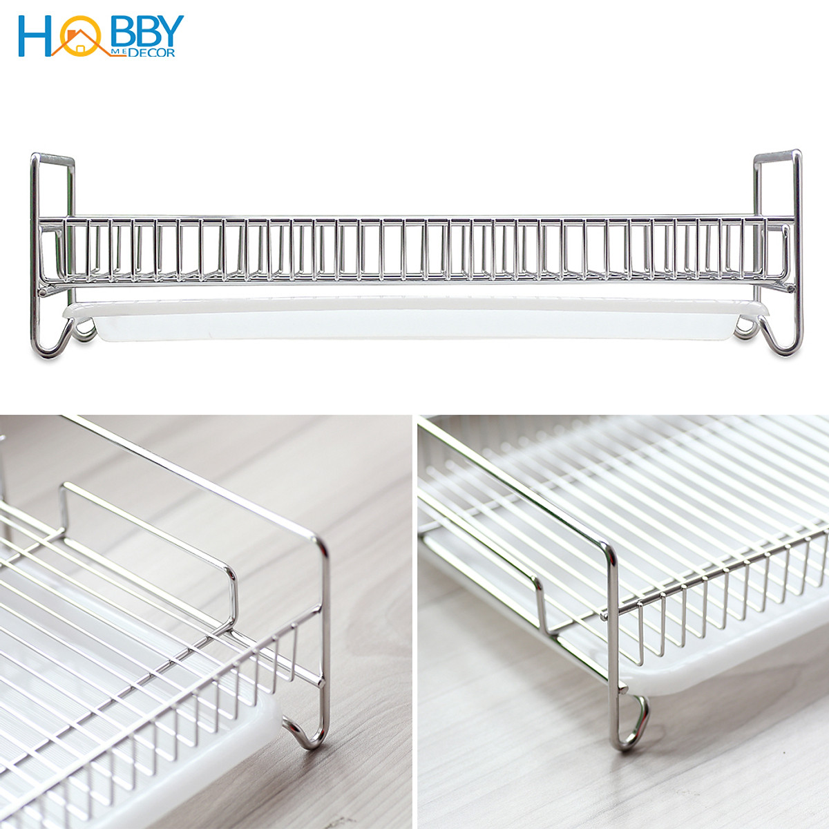 Kệ khay úp ly chén trái cây trên kệ bếp có khay Hobby Home Decor KUL41