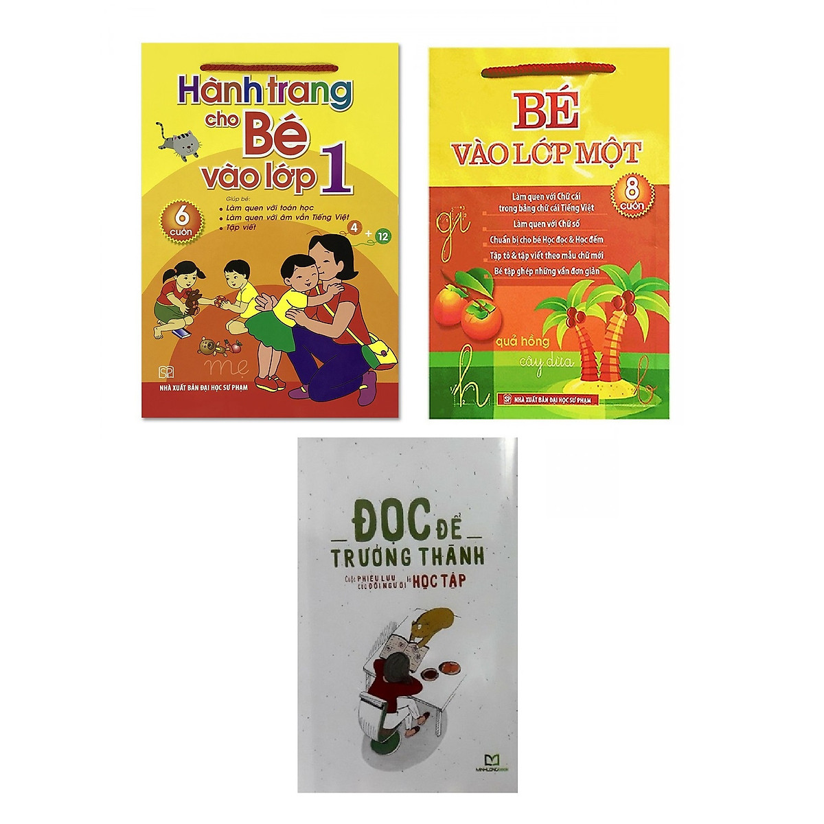 Combo Sách Chuẩn Bị Cho Bé Vào Lớp 1: Hành Trang Cho Bé Vào Lớp 1 (6 Cuốn) + Bé Vào Lớp 1 (8 Cuốn) + Đọc để trưởng thành