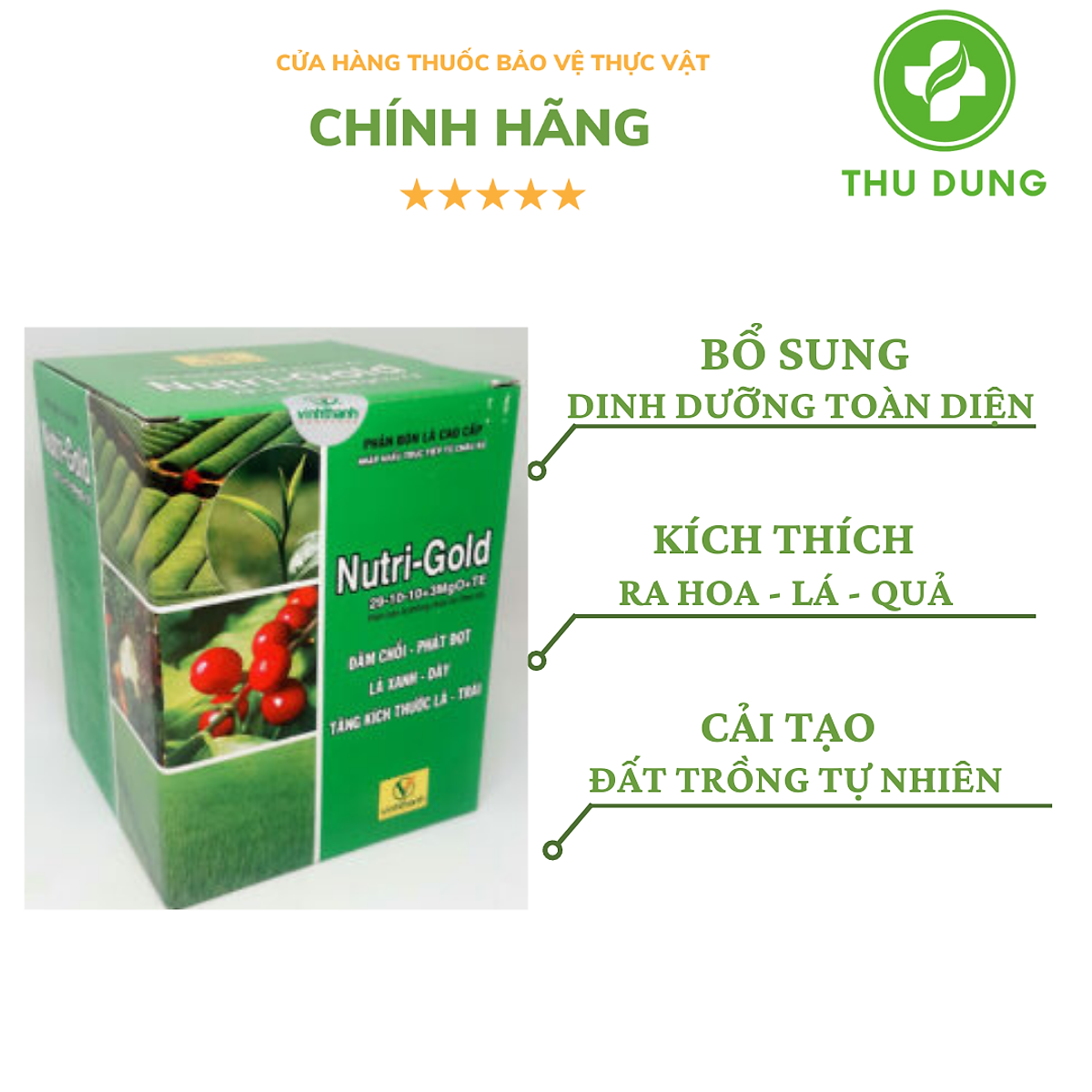 NUTRIGOLD 291010+ 3MGO+ TE GIÚP CÂY ĐÂM CHỒI, BUNG ĐỌT CỰC MẠNH