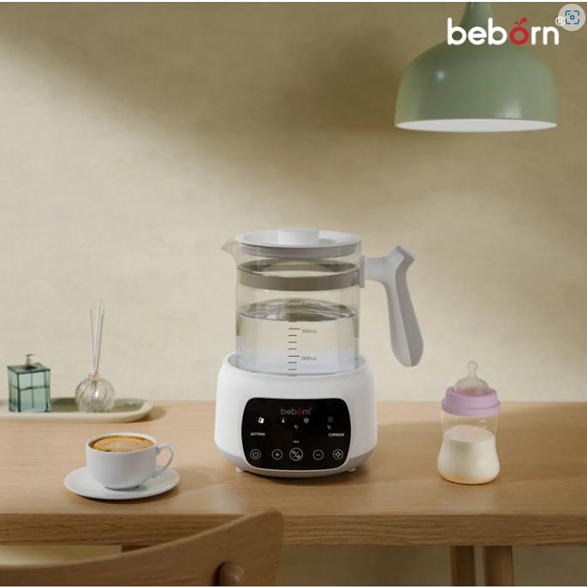 Bình đun nước giữ nhiệt pha sữa điện tử Fatzbaby Beborn K05 K05KB