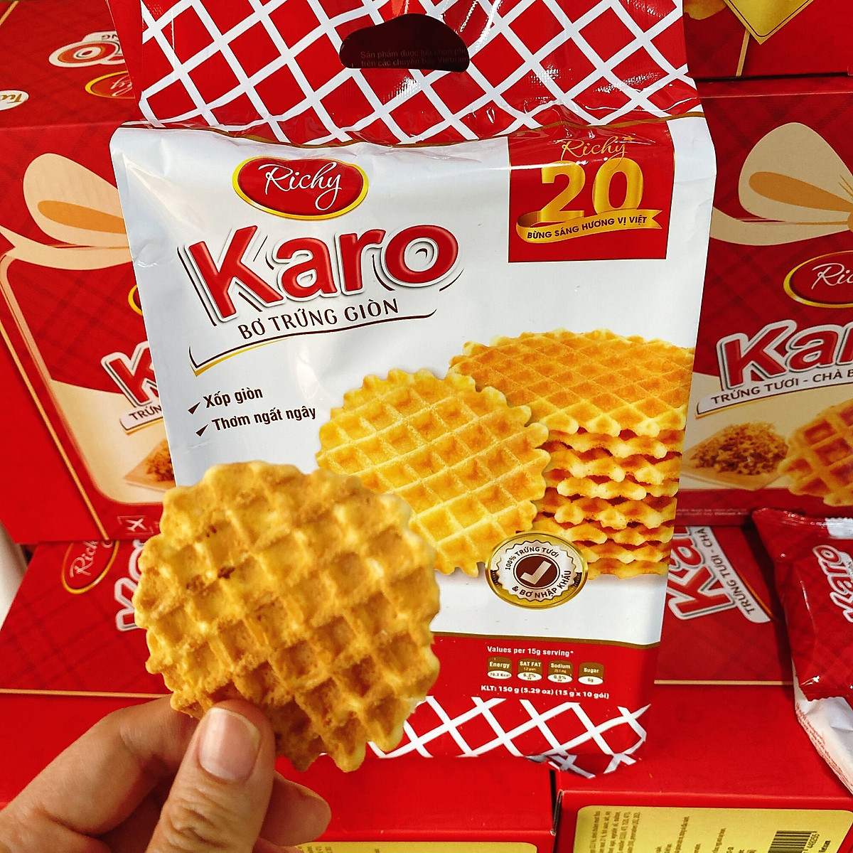 Mua Bánh Karo Richy bơ trứng giòn gói 270g
