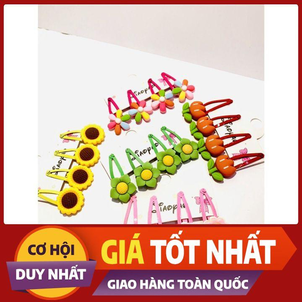 SET4 - KẸP HOA XINH NGẤT NGÂY CHO BÉ GÁI - NUNAM SHOP - Phụ kiện ...