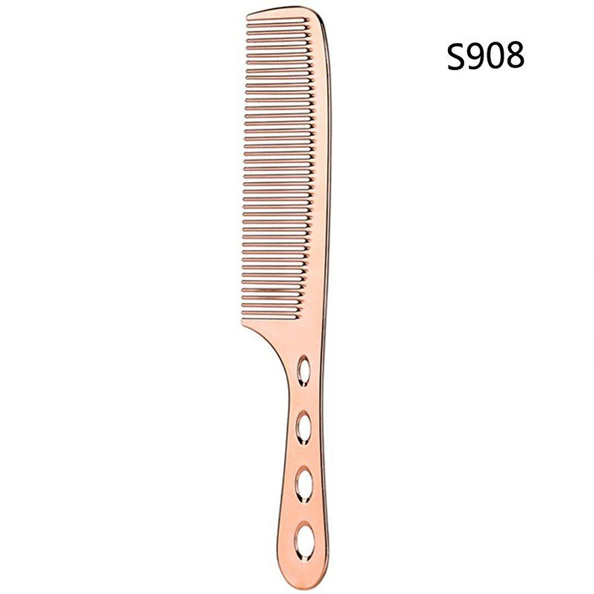Professional Aluminum Hair Comb Brush Antistatic Cutting Comb Double Side S908