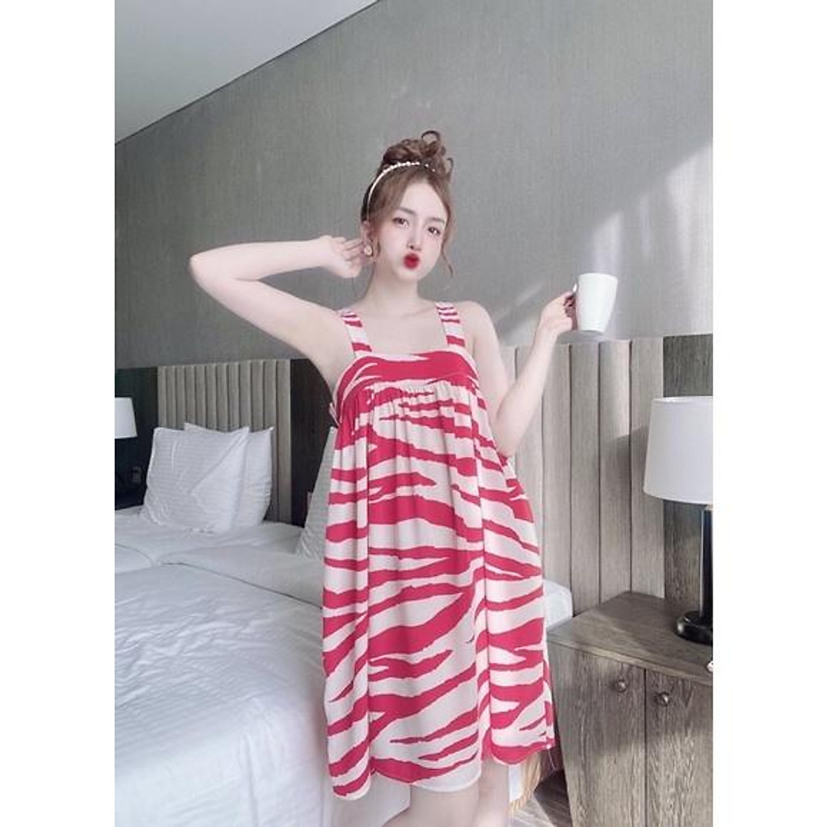 Mua Váy Ngủ Nữ, Đầm Ngủ Sexy Quảng Châu Vải Satin Chất Siêu Mát ...