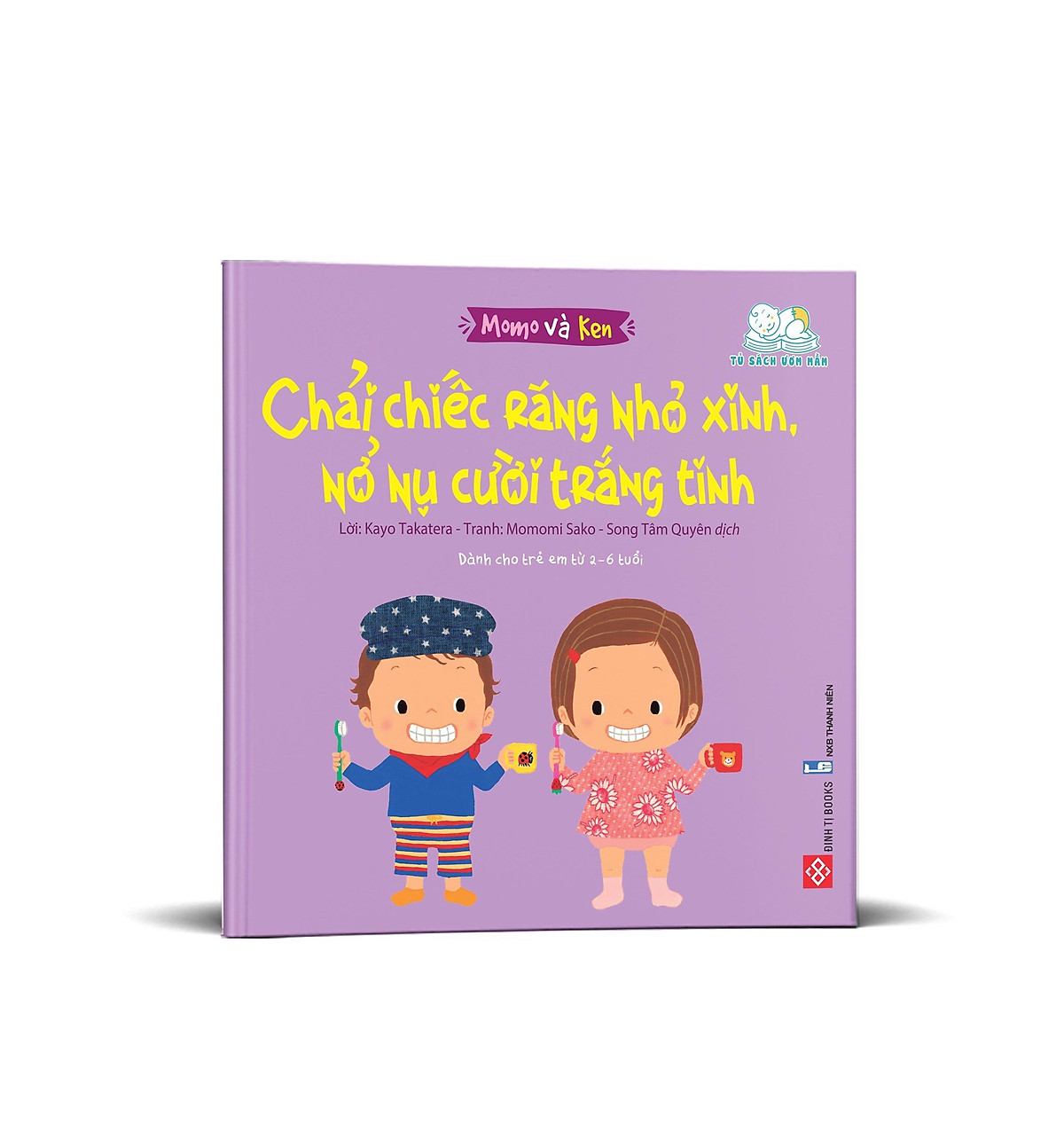 Sách Ehon - Momo và Ken - Chải Chiếc Răng Nhỏ Xinh, Nở Nụ Cười Trắng Tinh - Dành Cho Trẻ Từ 2-6 Tuổi