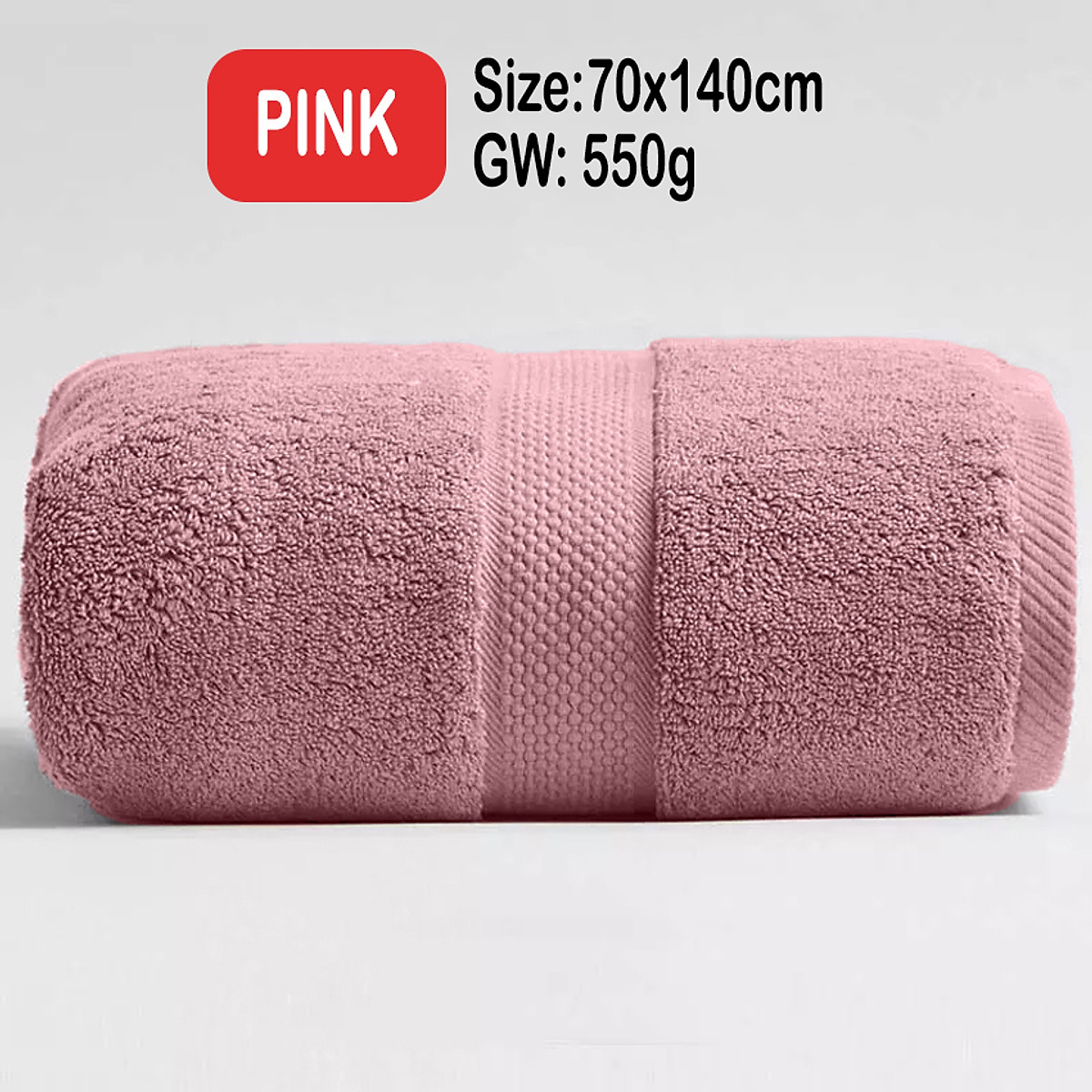 Khăn tắm lớn cotton cao cấp 70x140cm chuẩn khách sạn 5 sao thấm hút tốt, bông tự nhiên mềm mại Homemark Towel Collection