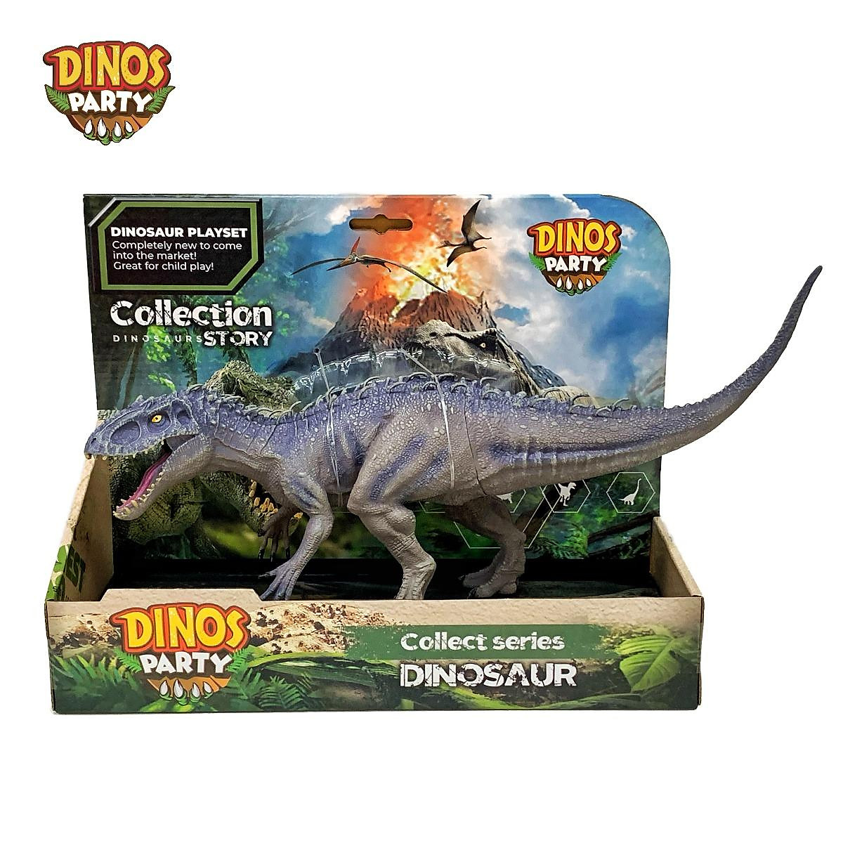 Đồ Chơi DINOS PARTY Mô Hình Khủng Long Tyrannosaurus Rex_Xám Trắng ...