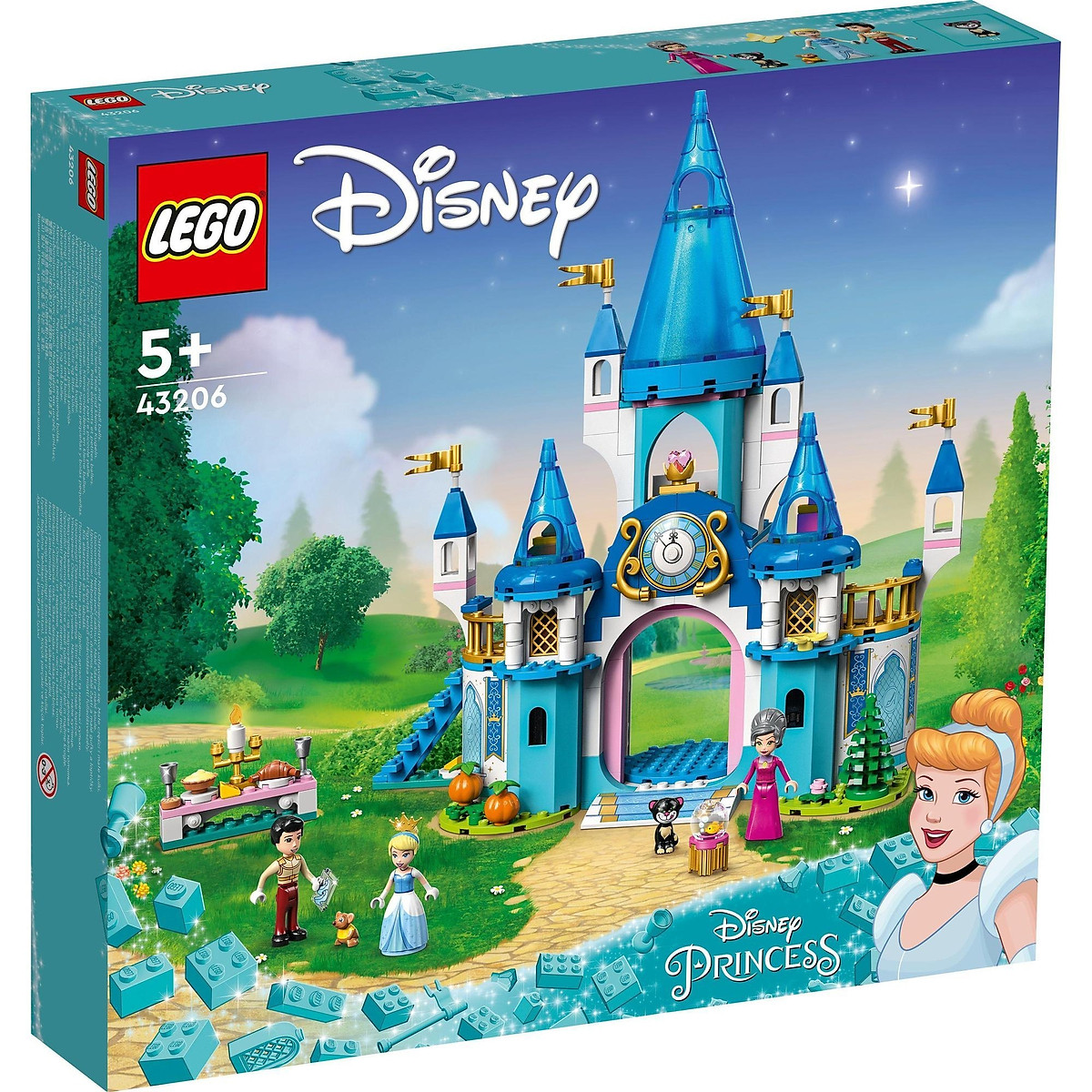 LEGO Disney Princess 43206 Lâu đài công chúa lọ lem và hoàng tử ...