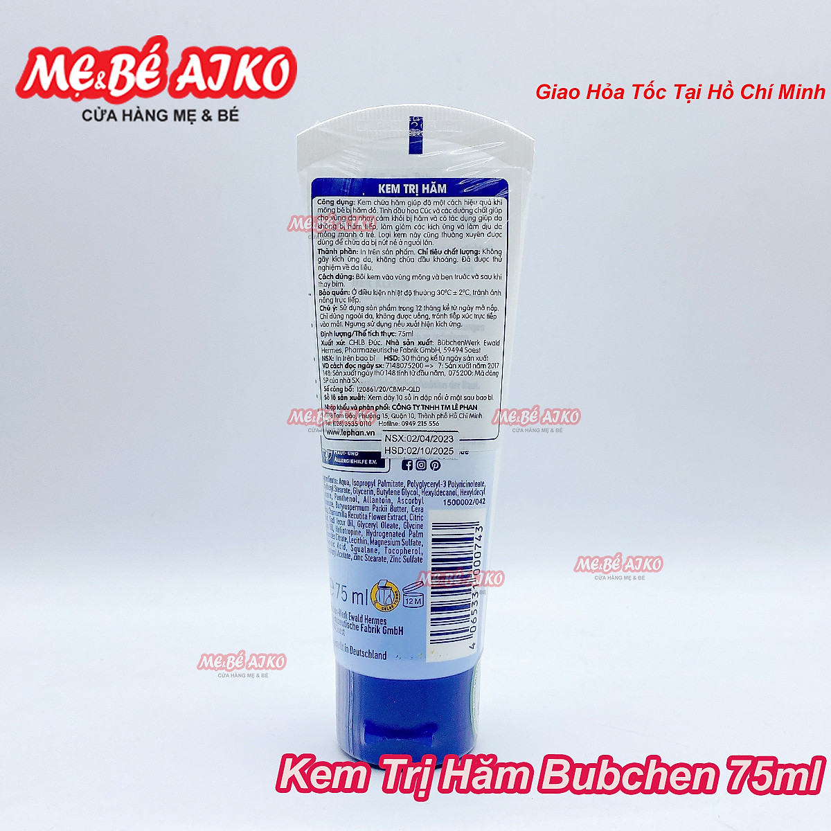Kem Đặc Biệt Trị Hăm Bubchen (75ml) -N