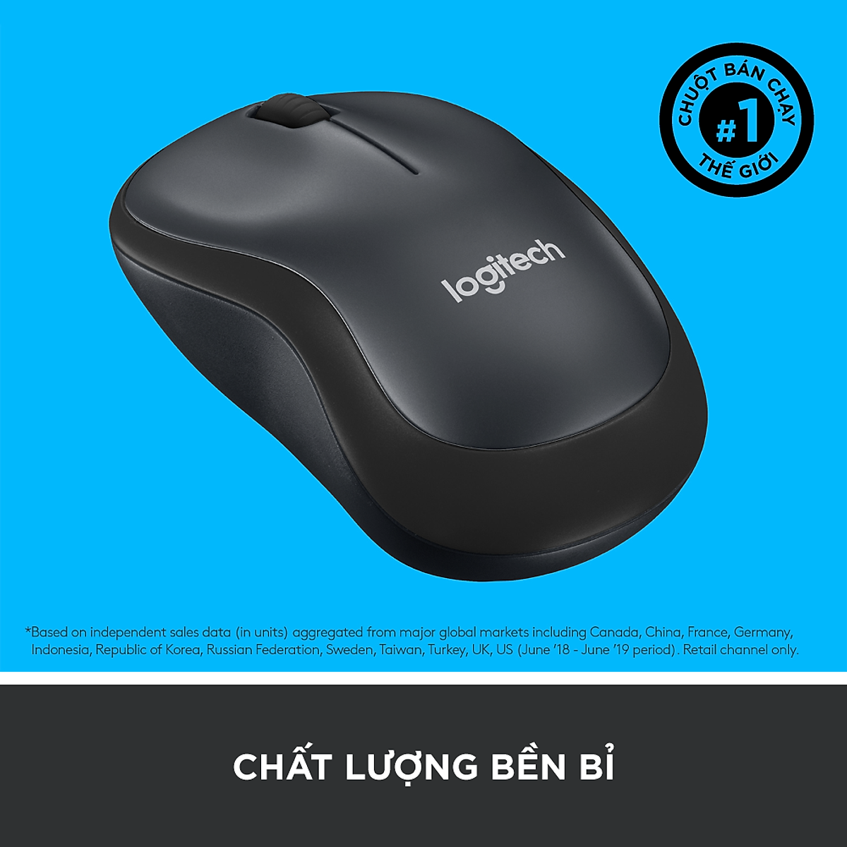 Chuột Không Dây Logitech M220 Silent Plus - Hàng Chính Hãng