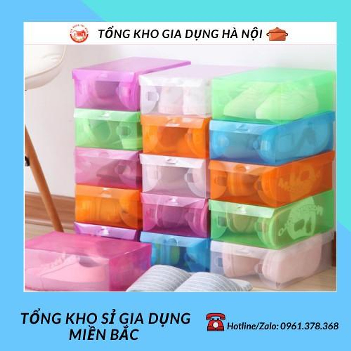 HỘP ĐỰNG GIÀY DÉP TRONG SUỐT SẠCH SẼ , TIỆN LỢI