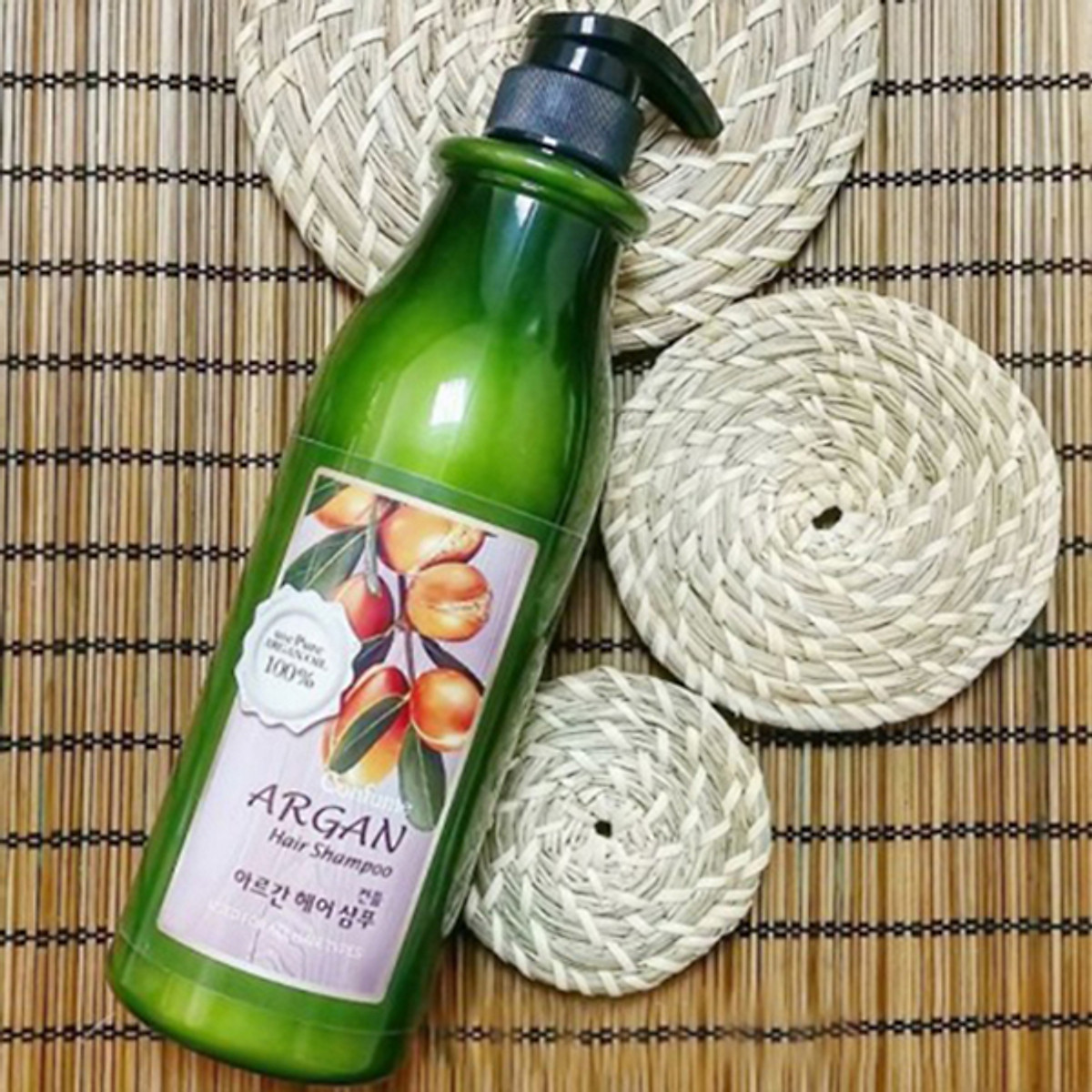 Cặp dầu gội - dầu xả thảo dược Confume Argan Oil Hair 2x750ml + Móc khóa Cặp dầu gội - dầu xả thảo dược Confume Argan Oil Hair 2x750ml + Móc khóa