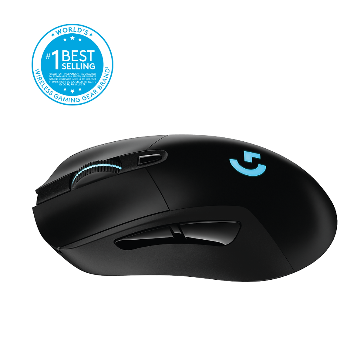 Chuột game không dây Lightspeed RGB Logitech G703 - Cảm biến Hero 25k, tương thích PowerPlay, nhẹ 95g+10g cân tùy chỉnh, pin 60h, PC/Mac -Hàng Chính Hãng
