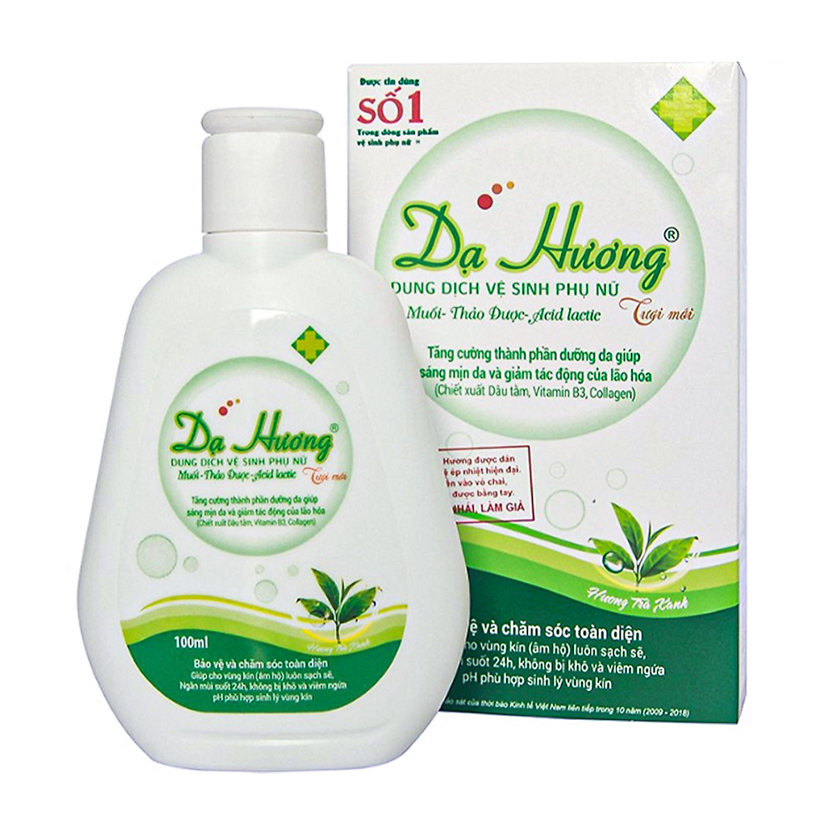 Dung dịch vệ sinh phụ nữ Dạ Hương trà xanh (100ml)