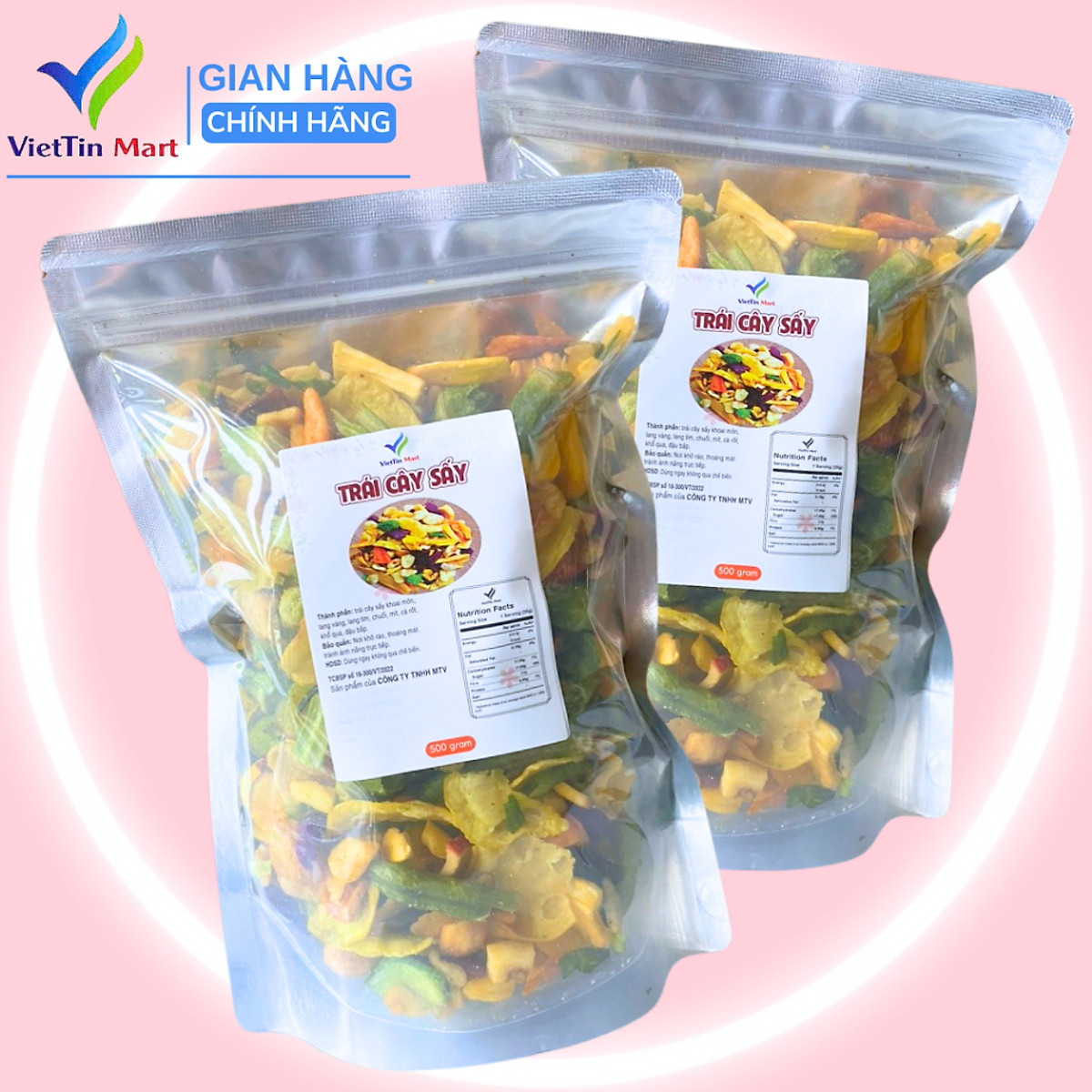 Trái Cây Sấy Thập Cẩm Hàng Vụn 500G