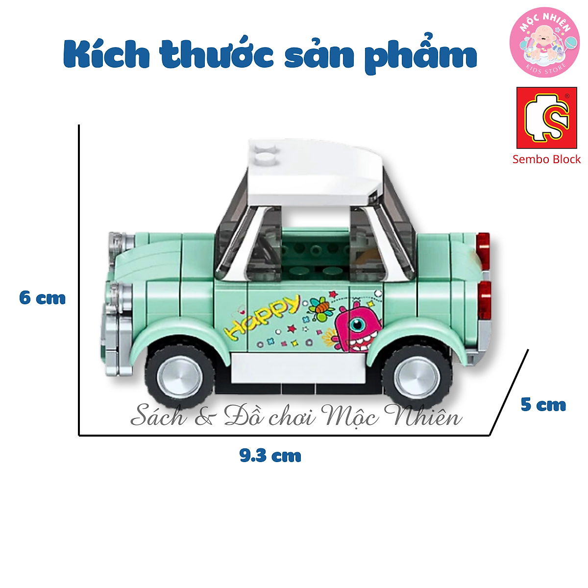 Đồ chơi lắp ráp xếp hình SEMBO BLOCK Famous Car - Xe mini đáng yêu - Dành cho bé từ 6 tuổi