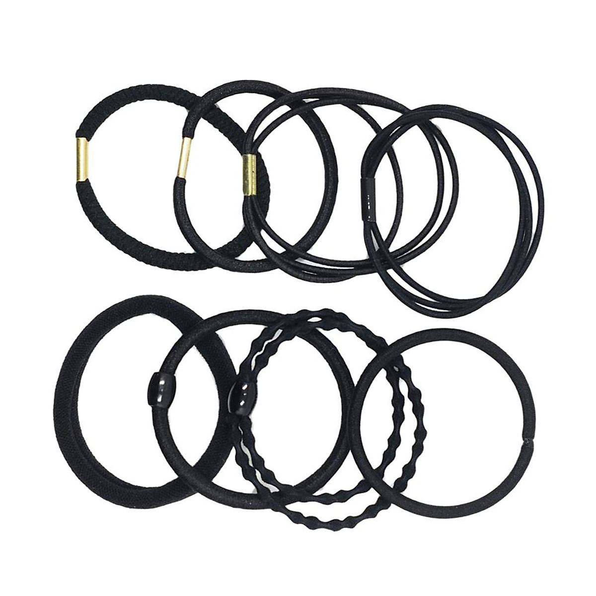 Mua 8pcs Black Elastic Rubber Hair Band Rope for DIY Women's Hair Accessories tại Magideal2 Mua 8pcs Black Elastic Rubber Hair Band Rope for DIY Women's Hair Accessories tại Magideal2
