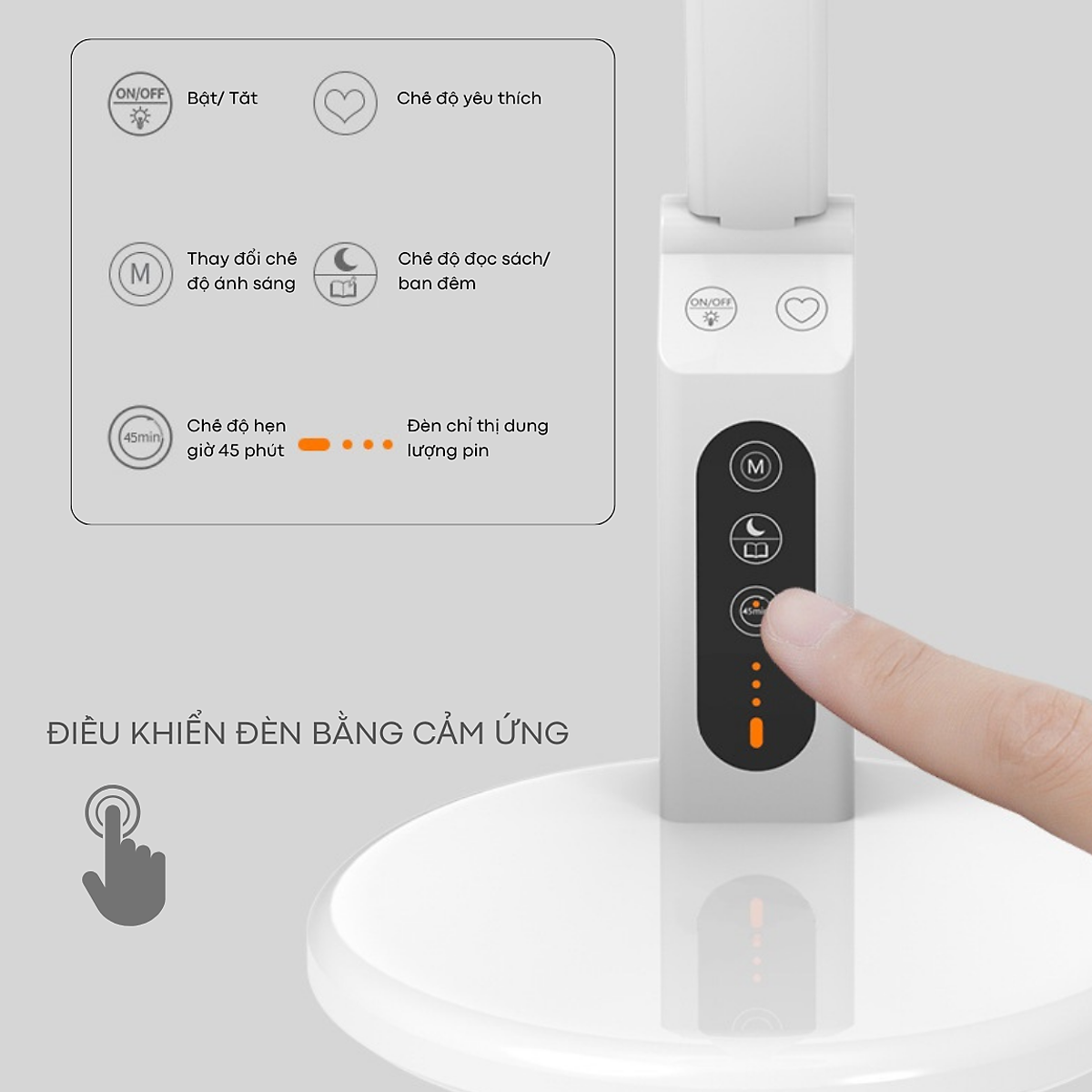 Đèn Bàn Học Chống Cận, Khử Ánh Sáng Xanh Tamayoko TB-20. Ánh Sáng Ổn Định Không Nhấp Nháy 3 Chế Độ Ánh Sáng Bảo Vệ Mắt